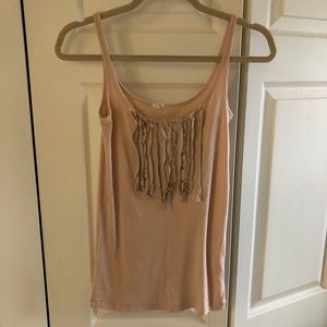 Pink/Cream J Crew Tank Top